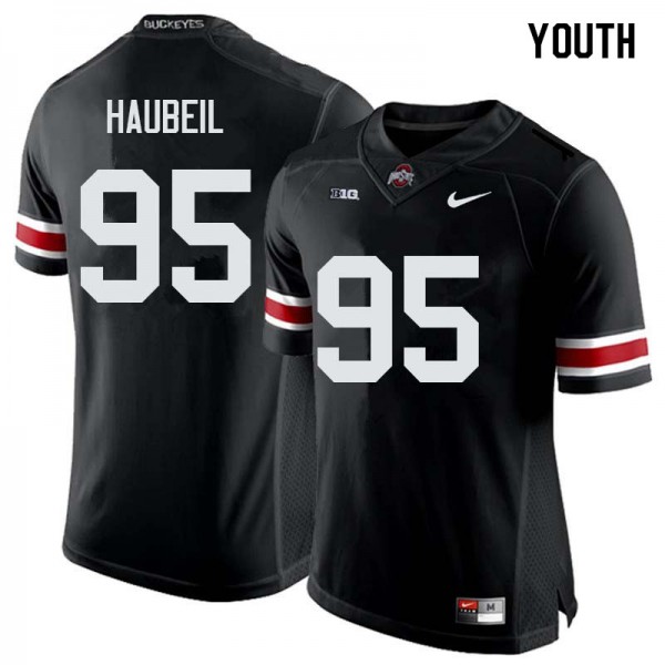 Ohio State Buckeyes #95 Blake Haubeil Youth Alumni Jersey Black